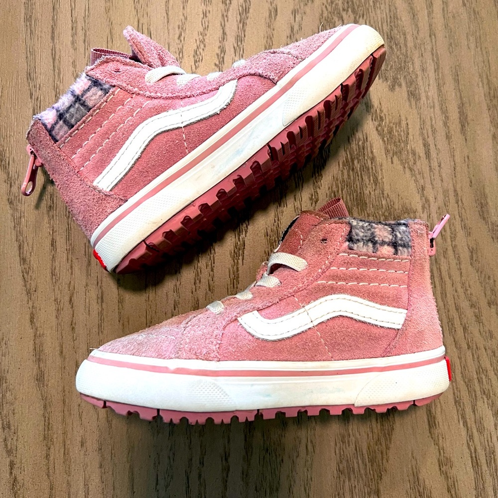 Toddler Girls VANS High Tops Size 7